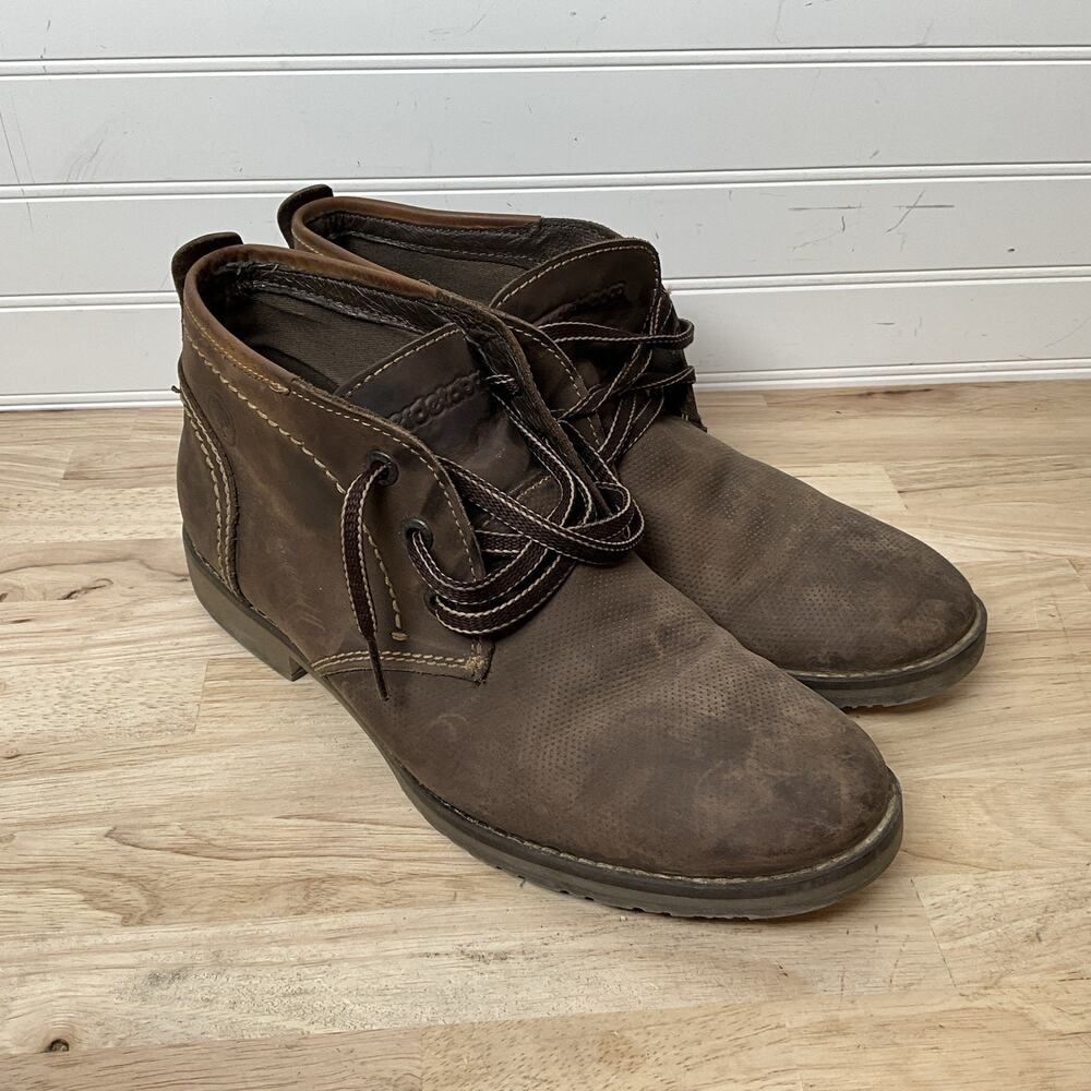 Men's US 8.5 MEX 26.5 VerdeTobaco Chukka Ankle Boots - Brown Leather